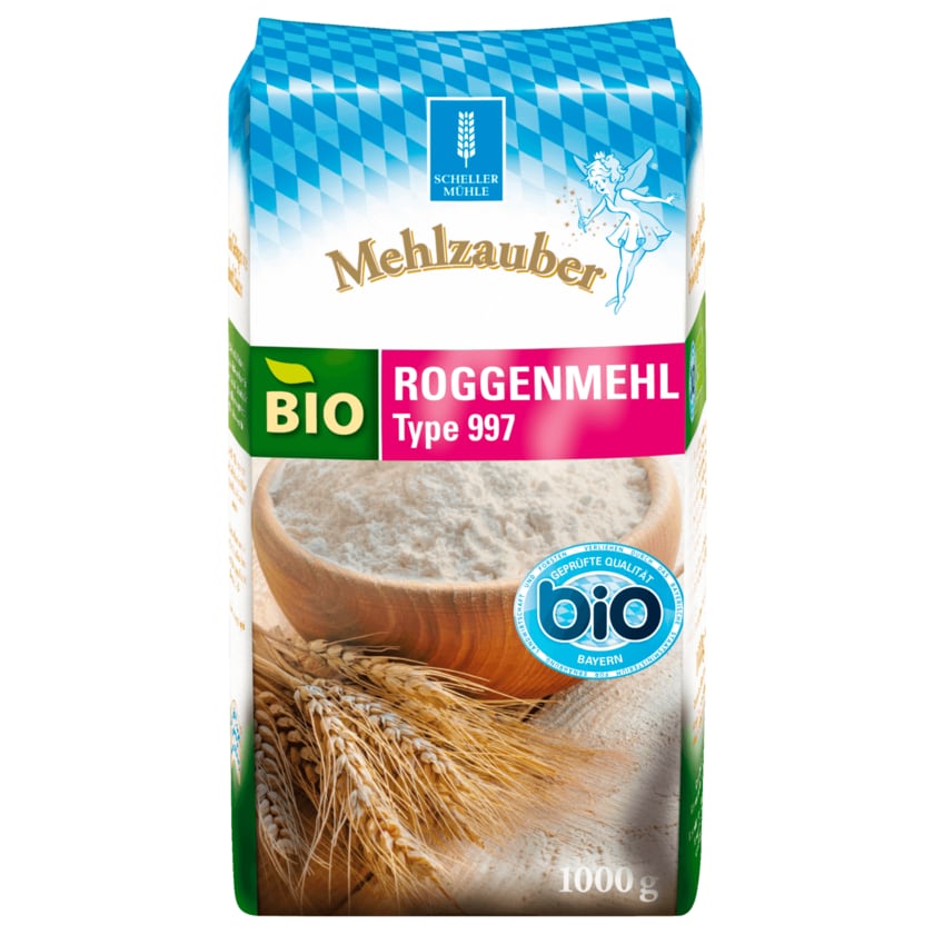 Scheller Mühle Bio Mehlzauber Roggenmehl 997 1000g